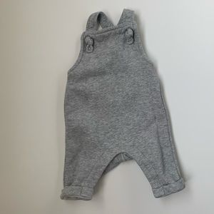 H&M Grey Sweatshirt Material Overalls Gender Neutral